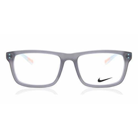 NEW KIDS NIKE 5536 021 Anthracite & Light Aqua Eyeglasses 46mm with Case
